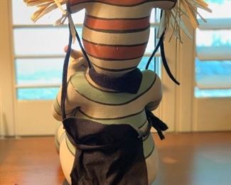 Native American Ceramic Figurine Clown Unsigned 15x8x12in HxWxD