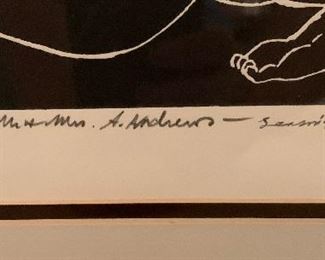 *Signed* Martin Barooshian Etching Planets 33x26x.5in HxWxD