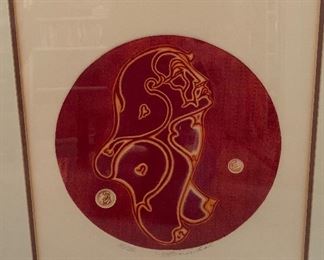 *Signed* Martin Barooshian Intaglio Etching Ceres II/XV 27x21x.5in HxWxD