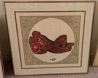 *Signed* Martin Barooshian Etching Uranus II/XV 24x25in