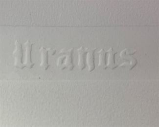 *Signed* Martin Barooshian Etching Uranus II/XV 24x25in