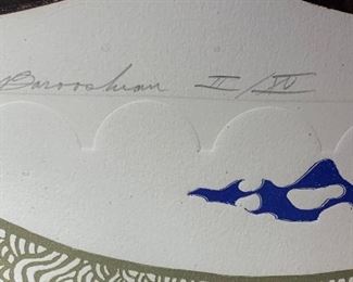 *Signed* Martin Barooshian Etching Uranus II/XV 24x25in