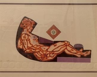 *Signed* Martin Barooshian Etching Intaglio Juno II/XV 21.5x31x.5in HxWxD