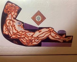 *Signed* Martin Barooshian Etching Intaglio Juno II/XV 21.5x31x.5in HxWxD