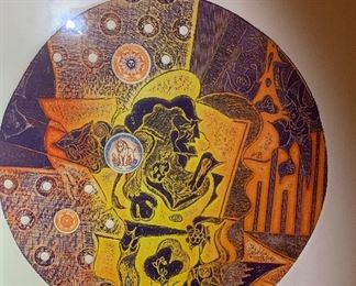 *Signed* Martin Barooshian Etching Intaglio Sun II/XV 23.5x21x.5in HxWxD