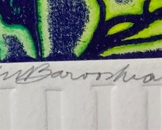 *Signed* Martin Barooshian Etching Intaglio Saturn II/XV 22.5x19x.5in HxWxD