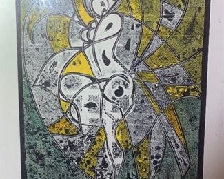 *Signed* Martin Barooshian Etching Intaglio 20x17.5x.5in HxWxD