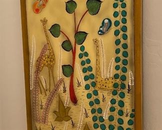 Vintage Mexican Art Alcala Tonala Jal Mexico 23x12x1in HxWxD