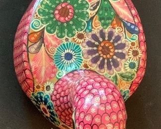 Rogelio DE J Mexico Ceramic Folk Art Duck 7x.4.5c8in HxWxD