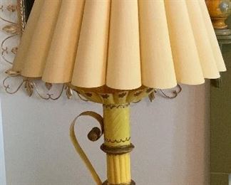 Tin Mexico Folk Art Lamp 36in H x 20in Diameter