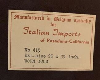 Vintage Italian Worn Gold Mirror 40x25.5x1.5in HxWxD