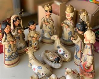 15pc Mexican Ceramic Nativity Set