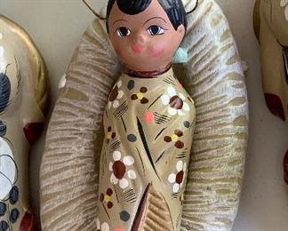 15pc Mexican Ceramic Nativity Set