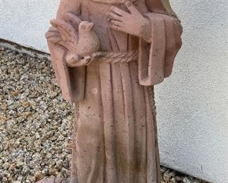 St Francis Garden Statue Cast Stone 30 x 14 x 10 HxWxD