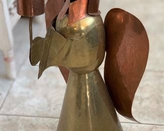 Copper & Brass Angel 26x15x14in HxWxD