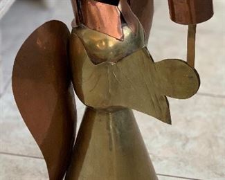Copper & Brass Angel 26x15x14in HxWxD