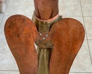 Copper & Brass Angel 26x15x14in HxWxD