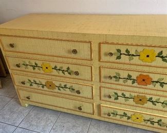 1960s Jeanne Valentine Mexican MCM 12 Drawer Dresser 36x96x22in HxWxD