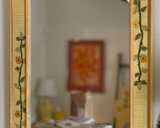 1960s Jeanne Valentine Mexican MCM Mirror 48x36x2in HxWxD