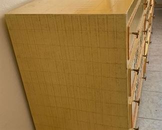 1960s Jeanne Valentine Mexican MCM 12 Drawer Dresser 36x96x22in HxWxD