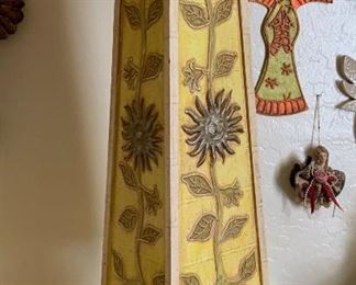 1960s Jeanne Valentine Mexican MCM Lamp 35in H x 16in Diameter
