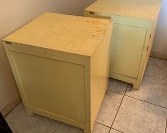 2pc 1960s Jeanne Valentine Mexican MCM Nightstands PAIR 25x20x19in HxWxD