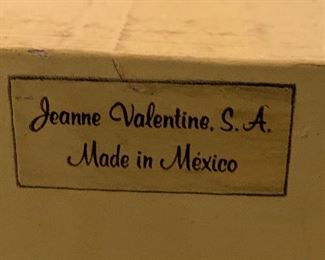 2pc 1960s Jeanne Valentine Mexican MCM Nightstands PAIR 25x20x19in HxWxD