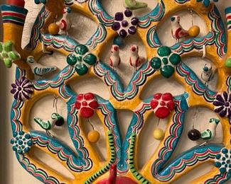 #3 Tree of Life Mexican Folk Art Candelabra FLORES FAMILY 20x15x5in HxWxD