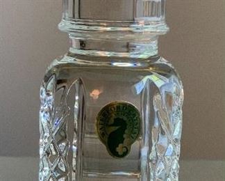 Waterford Crystal Baby Bottle NIB	6.25in H	