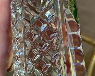 Waterford Crystal Baby Bottle NIB	6.25in H	