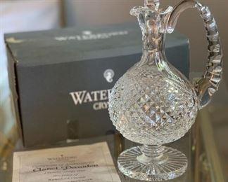 Waterford Crystal Master Cut Claret Decanter w/ Certificate	12x7x5in	HxWxD