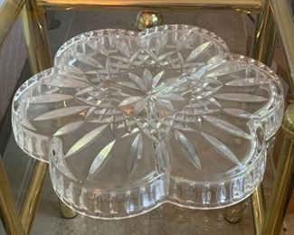 Waterford Crystal Lismore 3 Part Clover Dish in Box	1.5x9.5x9.5in	HxWxD