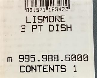 Waterford Crystal Lismore 3 Part Clover Dish in Box	1.5x9.5x9.5in	HxWxD