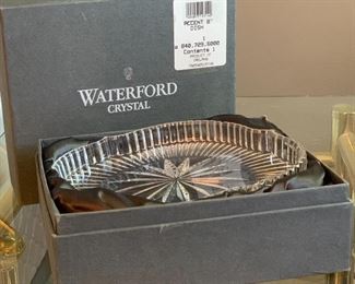 Waterford Crystal 8in Accent Dish Plate in Box	1x8x6in	