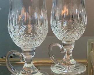 2pc Waterford Crystal Colleen Irish Coffee Cups/Mugs in Box PAIR	6.5in H x 3in Diameter	