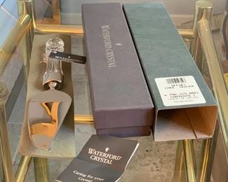 Waterford Crystal Offset Cake Server in Box	12in Long	