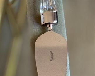 Waterford Crystal Offset Cake Server in Box	12in Long	