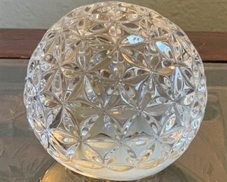 Waterford Crystal Time Square Star of Hope Paperweight 2000	3in Diameter	
