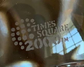 Waterford Crystal Time Square Star of Hope Paperweight 2000	3in Diameter	