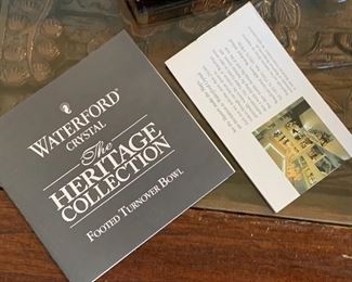 Waterford Crystal Heritage Collection Mini Turnover Bowl	3.75in H x 3.75in Diameter