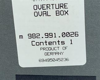 Waterford Crystal Limited Edition Overture Oval Bowl Etched 249/300	3.25x5x3in	HxWxD