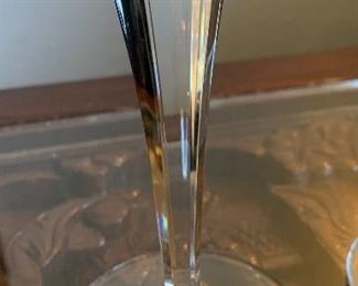 Waterford Crystal 2000 Toasting Flute Pair glasses Health	9.25in H	