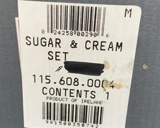 Waterford Crystal Lismore Sugar & Cream Set	4.5in H & 3.5in H	