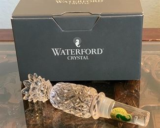 Waterford Crystal Pineapple Bottle Stopper	5in Long	