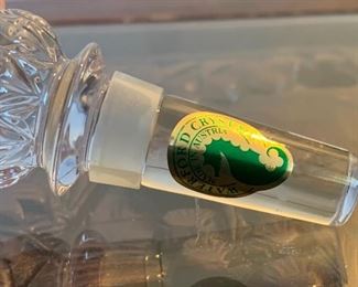 Waterford Crystal Pineapple Bottle Stopper	5in Long	