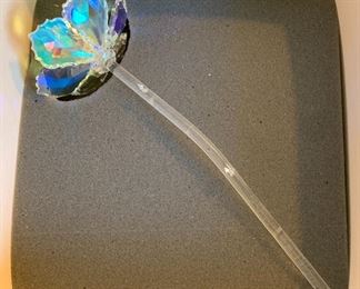 Crystal Galleria Flower/Rose in Box	11in long	