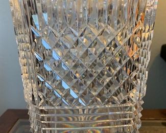 12in Waterford Master Cutter Vase Square Rare	12x6x6in	