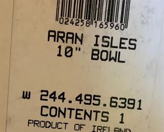 Waterford Crystal Aran Isles 10in Bowl Scalloped	6in H x 10in Diameter	