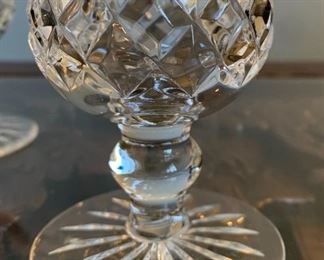 Waterford Crystal Lismore Footed Salt & Pepper Shakers	6.25in H	