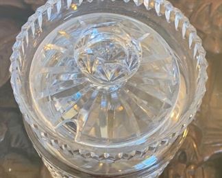 Waterford Crystal Jam/Jelly Jar	5in H x 3in Diameter	